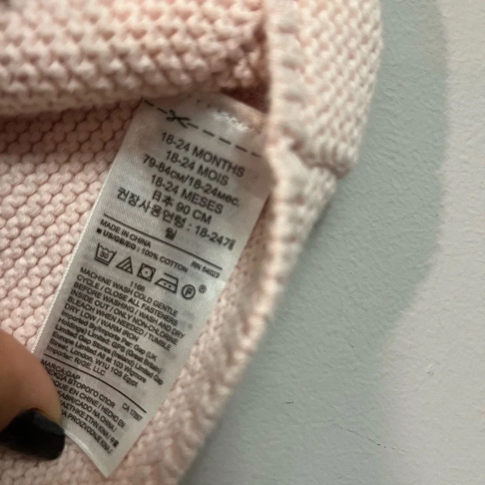 GAP Light Pink Kids Coat with Playful Hood - Picture 4 of 6